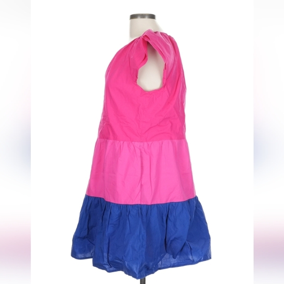 Greylin Pink Purple Colorblock Dress L Anthropologie Style - Picture 5 of 12
